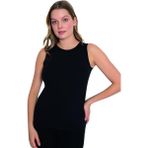 Lüx Drm 3740 Kadın Bambu Kolsuz Body Atlet - Siyah