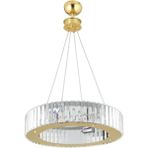 Lüx Elmas 44 cm Gold 10 Luk Taş Lüx Kristal Taşlı Avize