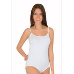 Lüx Erşah 5501 Kadın Çıtçıtlı Badı 3lu Adet Atlet - 001-Beyaz - 2XL