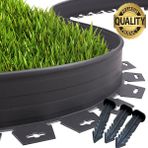 Lux Garden Çim Ayırıcı 25 M Siyah Çim Sınırlayıcı 8 Kg Hammadde Çim Ayracı Çim Ayırıcı Bariyeri