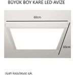 Lux Home 0X60 cm Kare Tavana Sıfır LED Plofenyer Avize Armatür Banyo Tuvalet Balkon LED Glop Armatürü Beyaz