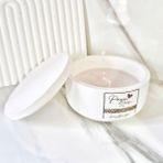 Lux Home %100 Doğal Soya Wax Mum , Yuvarlak Kavanoz Mum - Beyaz