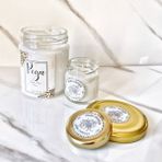 Lux Home 2 Li Kavanoz Set %100 Doğal Soya Wax Mum - Beyaz