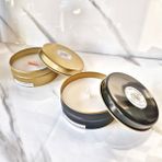 Lux Home 2 Li Set Teneke KUTU%100 Doğal Soya Wax Mum - Beyaz