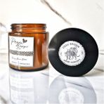 Lux Home Amber Kavanoz %100 Doğal Soya Wax Mum - Beyaz