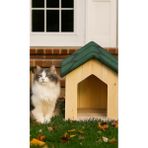 LÜX KEDİ EVİ KULÜBESİ Yağmur Ve Soğuk Geçirmez Yalıtımlı 1.Sınıf Doğal Ahşap