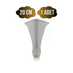 Lüx Lükens Beyaz 20Cm Plastik Ayak Mobilya Masa Ve Dolap Ayağı(Beyaz)(20Cm) Beyaz 20Cm 20Cm - 1 Adet