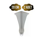 Lüx Lükens Beyaz 20Cm Plastik Ayak Mobilya Masa Ve Dolap Ayağı(Beyaz)(20Cm) Beyaz 20Cm 20Cm - 2 Adet