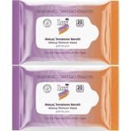 Lux Makyaj Temizleme Mendili Havlu 40 Yaprak 2pk*20 Yumuşak Dokulu Pratik Kullanım