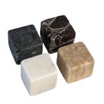 Lux & Marble Ice 4 Adet Mermer Soğutucu Taş - Viski Taşı Seti