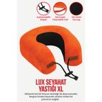 Lux Ortopedik Seyahat Yastığı Visco Boyun Destekli Seyahat Yastığı - Turuncu Ergo Travel (Turuncu)