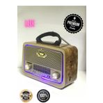 LUX ÖZEL SERİ RT301 Nostaljik Görünümlü Bluetoothlu Mp3 Çalar Radyo Müzik Kutusu Kırmızı Rt301