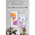 Lux Peeling Etkili Makyaj Pamuğu 40' Lı ve Zigzag Pamuk 50 gr