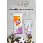 Lux Peeling Etkili Makyaj Pamuğu 40'lı ve Zigzag Pamuk 200 gr Yüz Temizleme Pedleri
