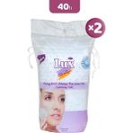 Lux Peeling Etkili Makyaj Pamuğu 40'lı x 2 Yüz Temizleme Pedleri Ferahlatıcı Etki