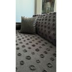 Lüx Saçaklı Ponpon Antrasit Koltuk Örtüsü 180x300 Oturma, Sırt ve Kol Kısmı - 180 x 300 cm - Antrasit - Füme