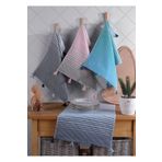 Lux Touch Eva Ponponlu 4'lü Mutfak Havlusu 40 x 60 cm Kurulama Bezi Set Pamuklu