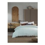 Lux Touch Lily Mint Tek Kişilik Pike 145 X 200 Cm Yatak Koltuk Kanepe Berjer Örtüsü Pamuklu Püsküllü