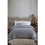 Lux Touch Vera Lacivert Çift Kişilik Pike 200 x 220 cm Yatak Koltuk Örtüsü Pamuklu Tv Battaniyesi