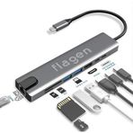 Lux Type-C Usb 3.1 8İn1 4K Hdmi Micro Sd Rj-45 Usb Çoğaltıcı Çevirici
