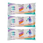 LUX Yetişkin Vücut Temizleme Islak Mendil Havlu, 50 Yaprak, XL Ekstra Geniş, 3'lü Set, Vitamin E ve Provitamin B5