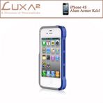 Luxa2 LHA0074-A iPhone Alum Armor Aluminyum Mavi Gümüş Kılıf