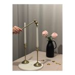 LUXAY HOME 2'Lİ RUSTİK PİRİNÇ ŞAMDAN & MUM SÖNDÜRÜCÜ SETİ