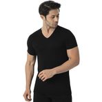 Luxdrm Erkek Bambu Kısa Kollu V Yaka Fanila Atlet 3905, 2XL, LUXDRM3905-869804SLC25589