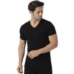 Luxdrm Erkek Bambu Kısa Kollu V Yaka Fanila Atlet 3905, S, LUXDRM3905-869804SLC25585