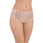 Luxdrm Ten Rengi Yüksek Bel Likralı Pamuklu Dantelli Kadın Bato Külot, S, BS2500T-869SL0018826
