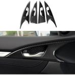 LUXE AKSESUAR Honda Civic 10. Nesil FC5 (2016–2021) İç Kapı Kolu Çerçevesi – Karbon Fiber Görünümlü 4 Parça Set