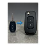 Luxe Aksesuarr Renault Symbol Sandero Trafic Megane4 Çevirici - Dönüşüm 2 Düğmeli Sustalı Anahtar Kumanda Kabı