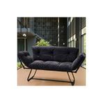 Luxe Comfort Mekanizmalı Yataklı Kanepe – Katlanır İkili Koltuk, Premium Modern Stil Gri