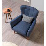 Luxe Home Retro Berjer - Lacivert