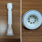 Luxe Körüklü Lavabo Evye Sifonu Ø50 Çıkışlı Plastik Vidalı