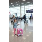 Luxe Pembe 2 Tekerlekli Kız Çocuk Valizi – ABS Şıklık