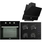 Luxell A6-SF2 MT - OC88 - DA88 Siyah 3'lü Ankastre Set