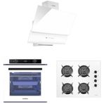 Luxell A68 SGF3 - OC88 - DA6-835 88 lt Platinum Beyaz 3'lü Ankastre Set