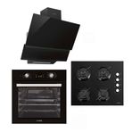 Luxell Ddt 15 Prg Dijital Opall Siyah Cam Ankastre Set