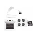 Luxell Ddt 15 Prg LX15PRGBYZ Dijital Opall Beyaz Ankastre Set
