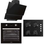 Luxell L Opall DA-835-40 TAHDF-B66-SGF3 3'lü Siyah Ankastre Set