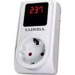 Luxell LVP-01TEKLI Dijital Ekranlı Akım Korumalı Priz - Beyaz