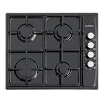 Luxell LX-420 F 4 Gözlü Gazlı Emaye Yüzeyli Set Üstü Ocak Siyah