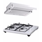 Luxell LX-420F - DS6-905 2'li Beyaz Ankastre Set
