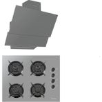 Luxell OC88 - DA6 835 Gri 2'li Ankastre Set
