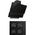 Luxell OC88 - DA6 835 Siyah 2'li Ankastre Set