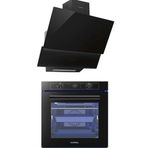 Luxell Platinum A68-SGF3 - DA 835 Siyah 2'li Ankastre Set
