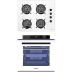 Luxell Platinum A68-SGF3 - OC88 Beyaz 2'li Ankastre Set