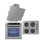 Luxell Platinum Gri Ankastre Set