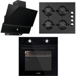 Luxell Silver Siyah Ankastre Set